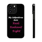 Adj. Radiant, Right (Black) - Slim Phone Cases - Better Mode