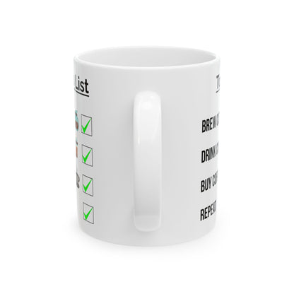 To Do List "Coffee" Ceramic Mug