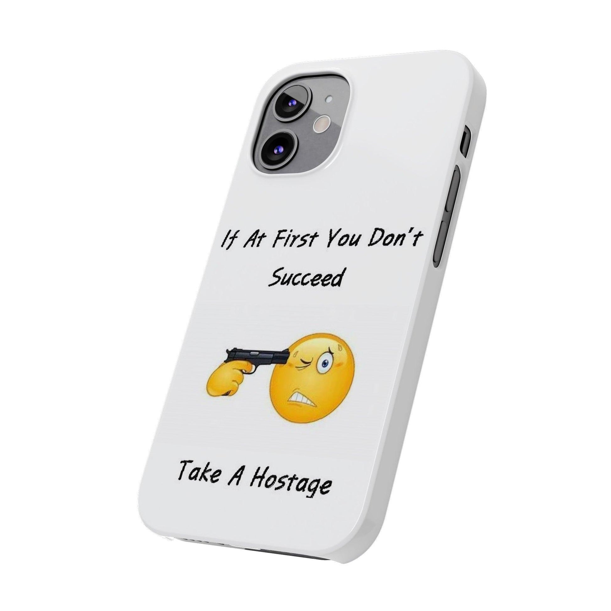 Hostage (White) - Slim Phone Cases - Better Mode