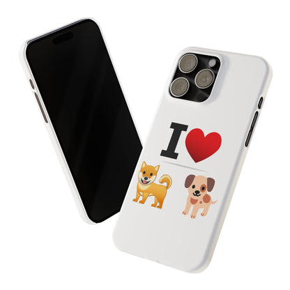 I Heart Dogs - Slim Phone Cases