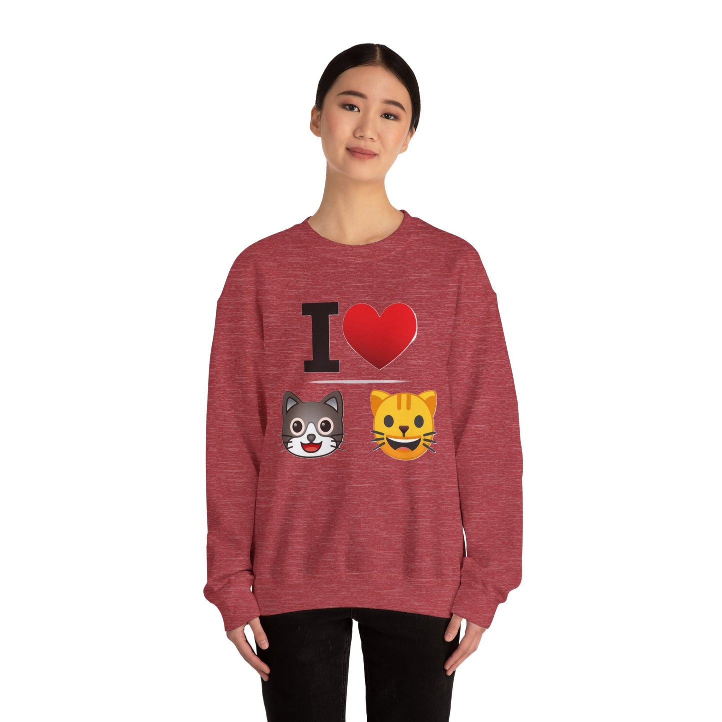 I Heart Cats - Crewneck Sweatshirt