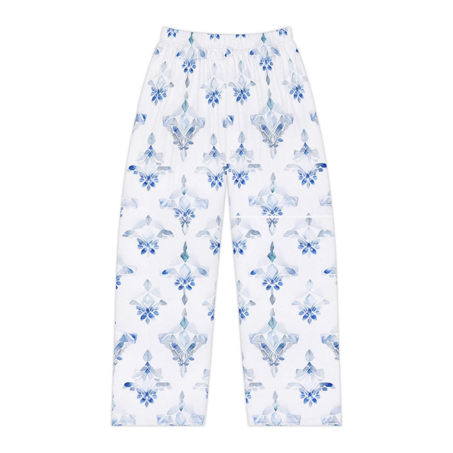 Blue Patterned Women's Pajama Pants