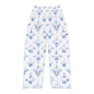 Blue Patterned Women's Pajama Pants