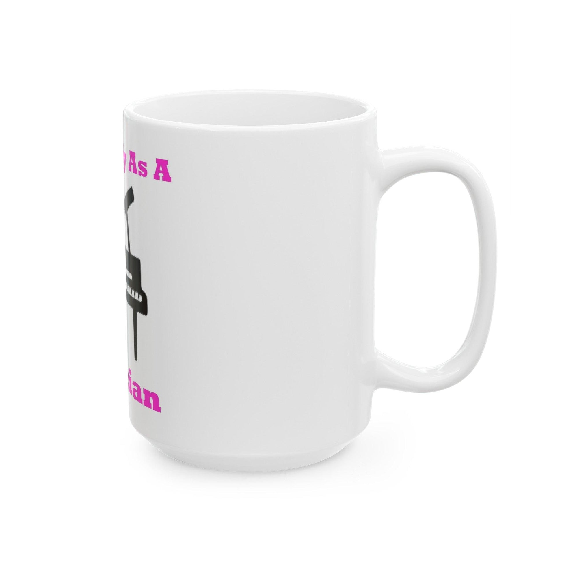 ID Musician (White) - Ceramic Mug, (11oz, 15oz) - Better Mode