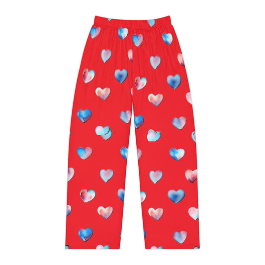 Heart Pattern Women's Pajama Pants