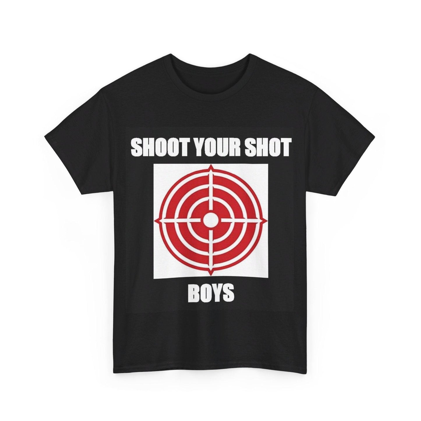 Shoot Your Shot (Black) - Unisex Heavy Cotton T-Shirt