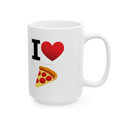 I Heart Pizza - Ceramic Mug, (11oz, 15oz) - Better Mode