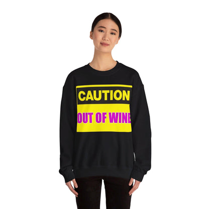 Caution Wine - Unisex Heavy Blend™ Crewneck Sweatshirt