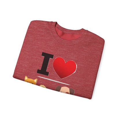 I Heart Dogs - Crewneck Sweatshirt