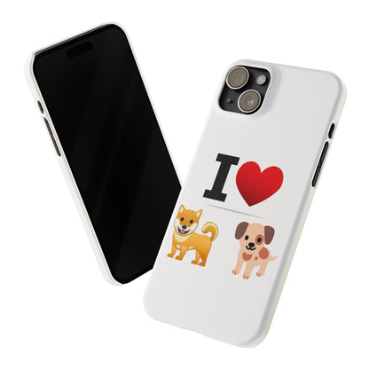 I Heart Dogs - Slim Phone Cases