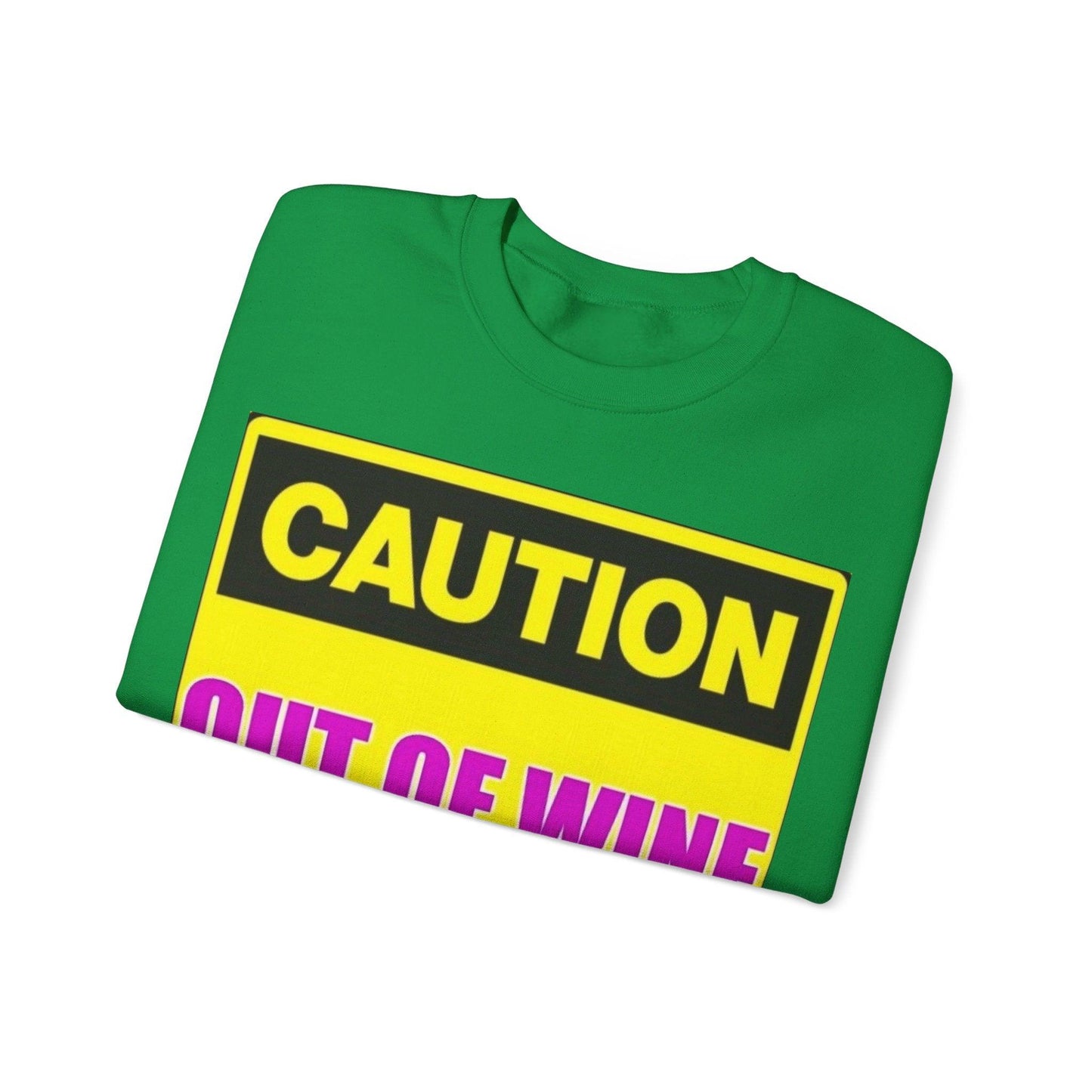 Caution Wine - Unisex Heavy Blend™ Crewneck Sweatshirt