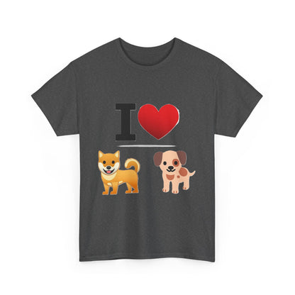 I Heart Dogs - Unisex Heavy Cotton T-Shirt - Better Mode