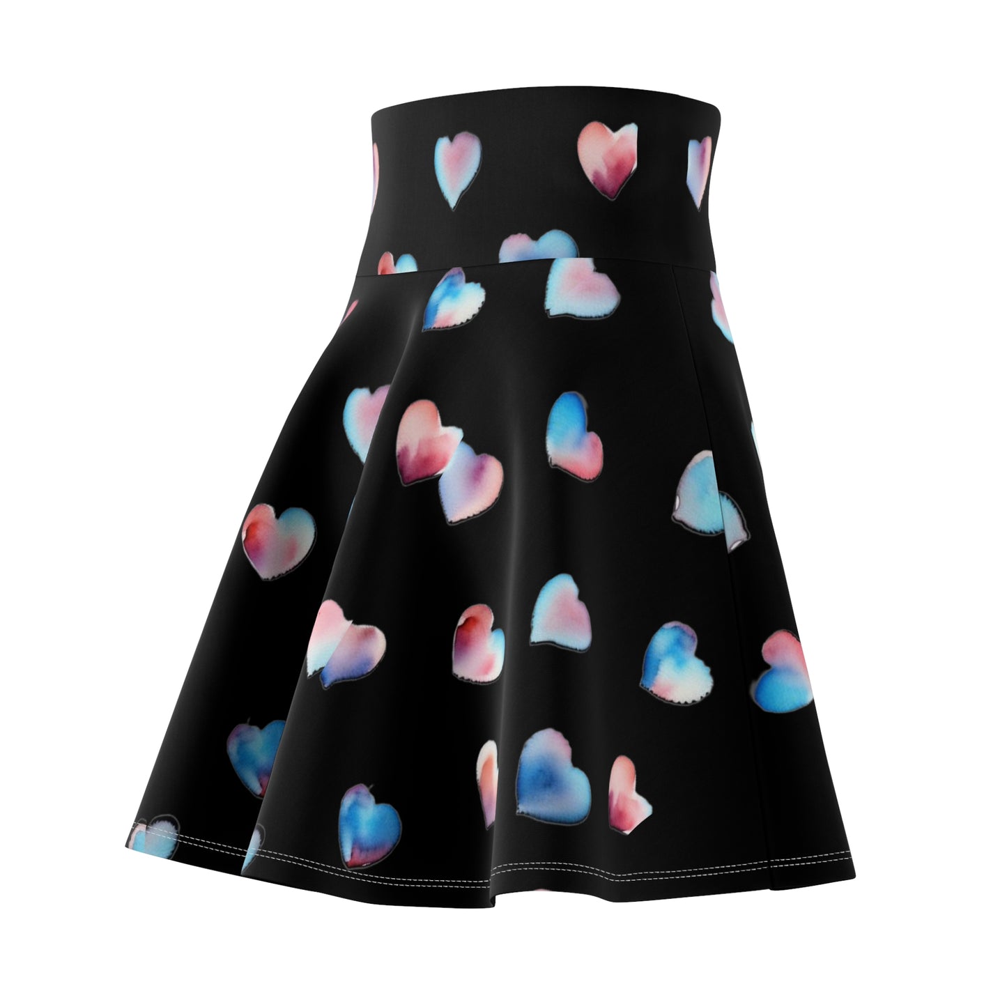 Heart Pattern Skater Skirt