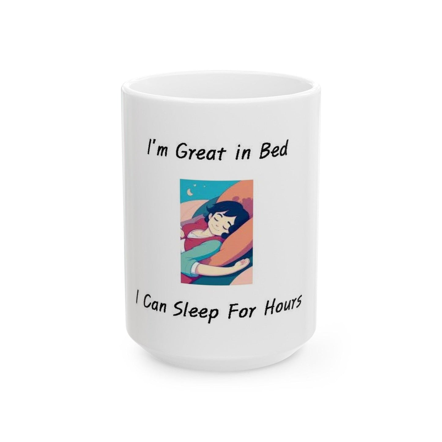 Great In Bed (White) - Ceramic Mug, (11oz, 15oz) - Better Mode