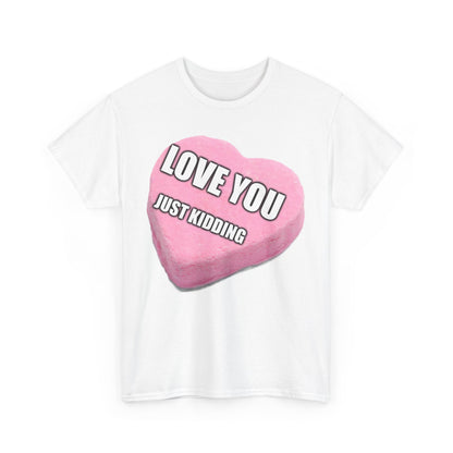 Candy Heart "Love You, JK" - Unisex Heavy Cotton T-Shirt - Better Mode