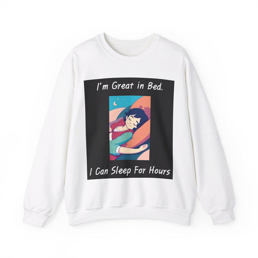 Great In Bed - Unisex Heavy Blend™ Crewneck Sweatshirt