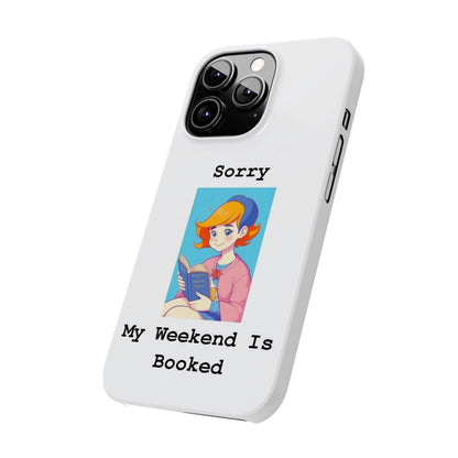 Booked 1 (White) - Slim Phone Cases - Better Mode