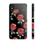 Slim Phone Cases - Roses (Black)