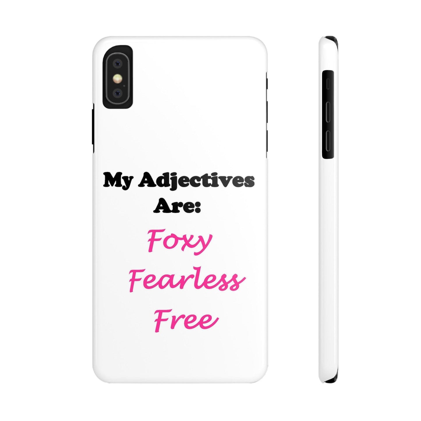 Adj. Foxy free (White) - Slim Phone Cases - Better Mode