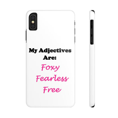 Adj. Foxy free (White) - Slim Phone Cases - Better Mode