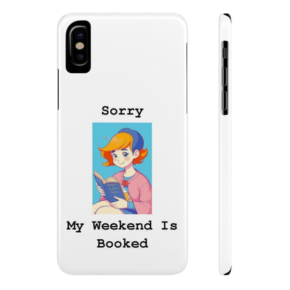 Booked 1 (White) - Slim Phone Cases - Better Mode