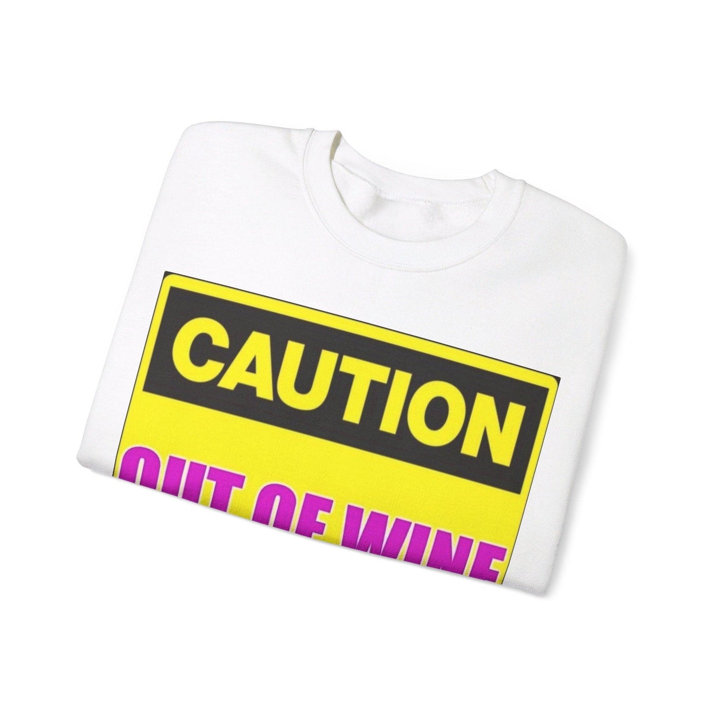 Caution Wine - Unisex Heavy Blend™ Crewneck Sweatshirt