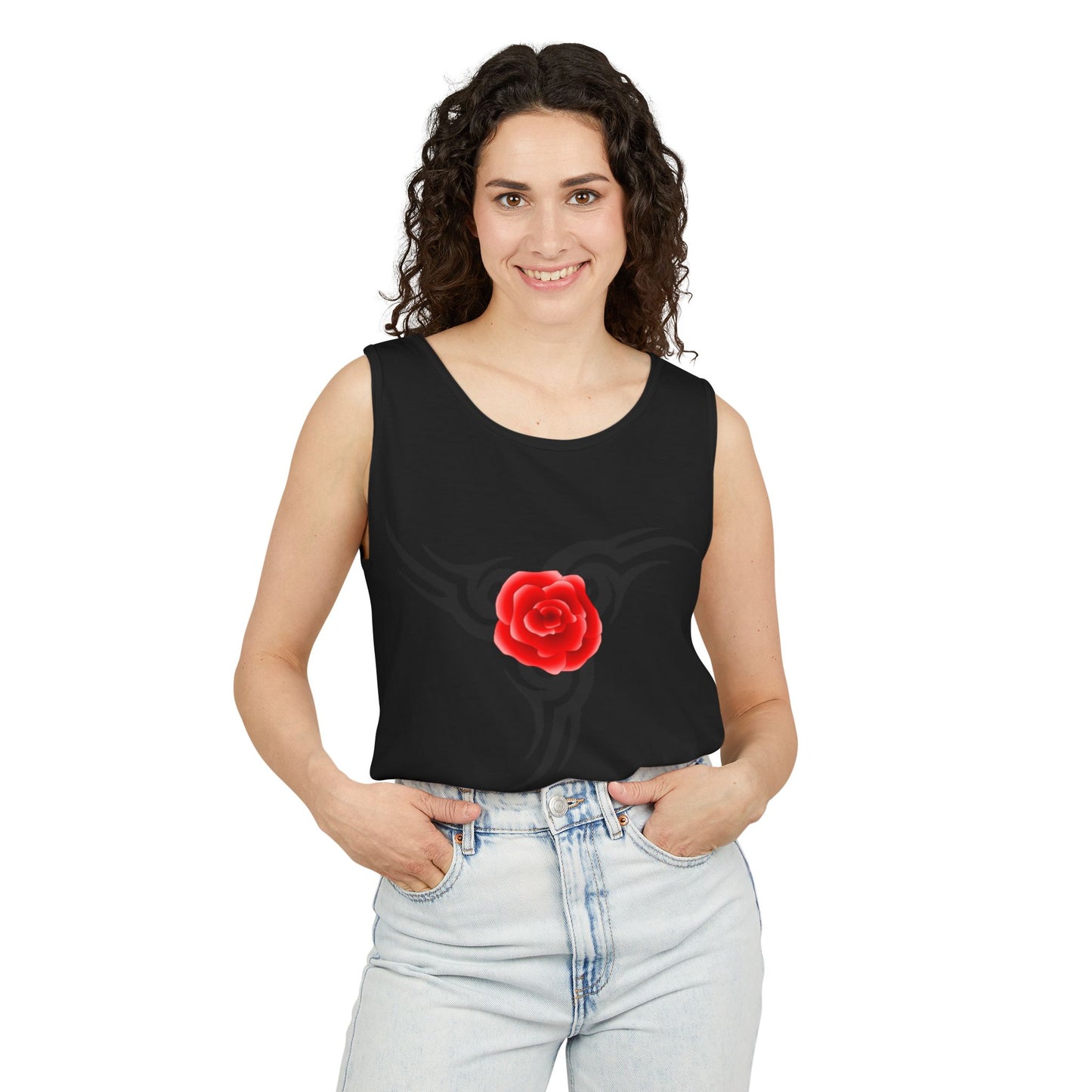 Rose Spiral Tank Top