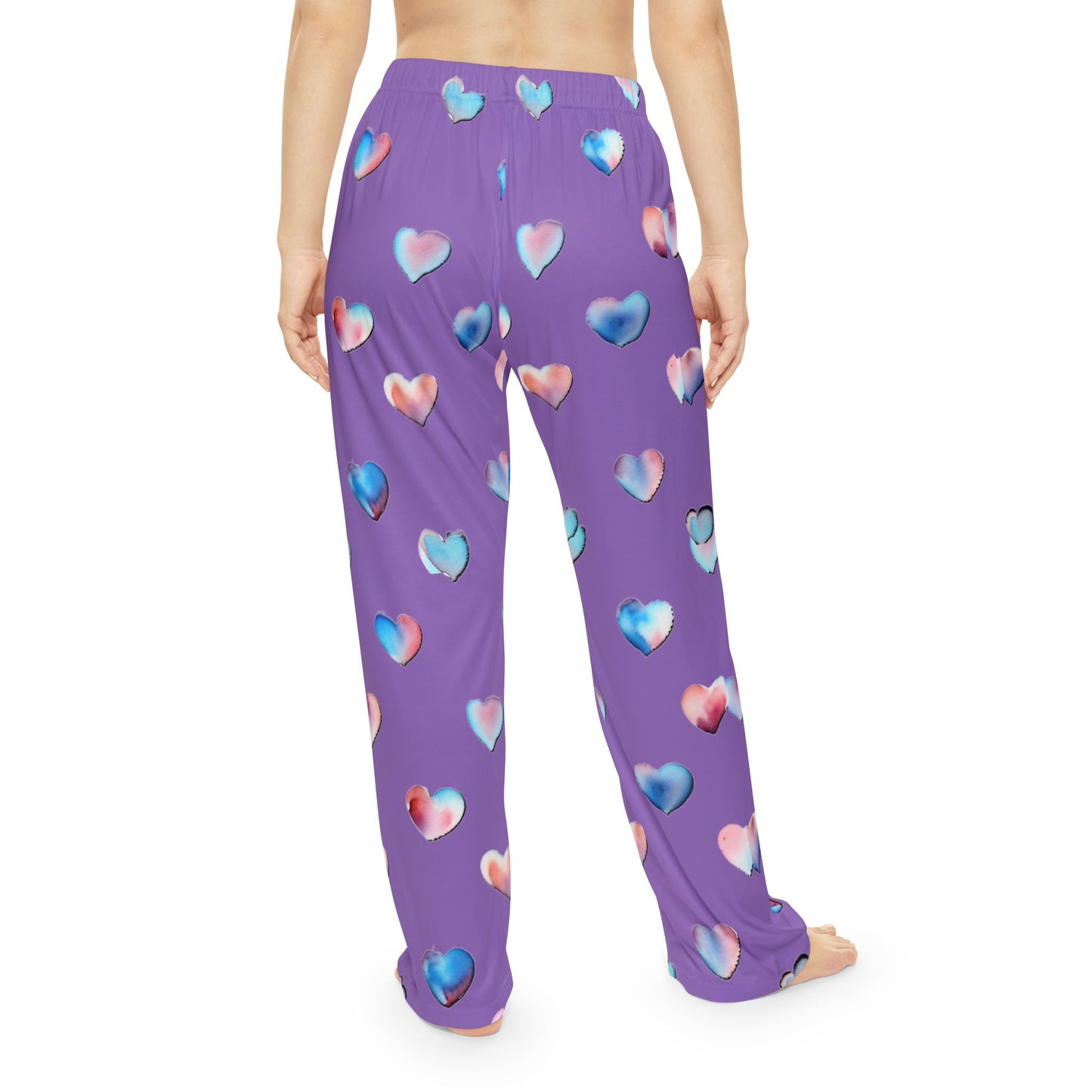 Heart Pattern Women's Pajama Pants