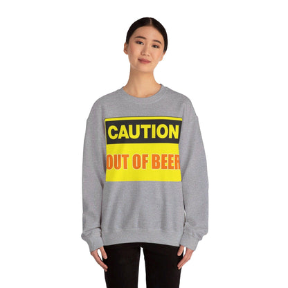 Caution Beer - Unisex Heavy Blend™ Crewneck Sweatshirt