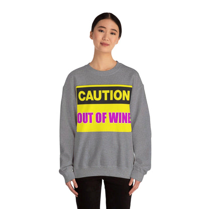 Caution Wine - Unisex Heavy Blend™ Crewneck Sweatshirt