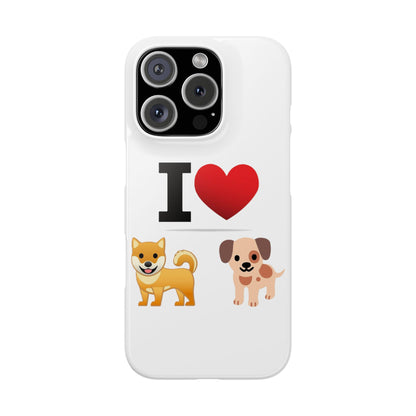 I Heart Dogs - Slim Phone Cases