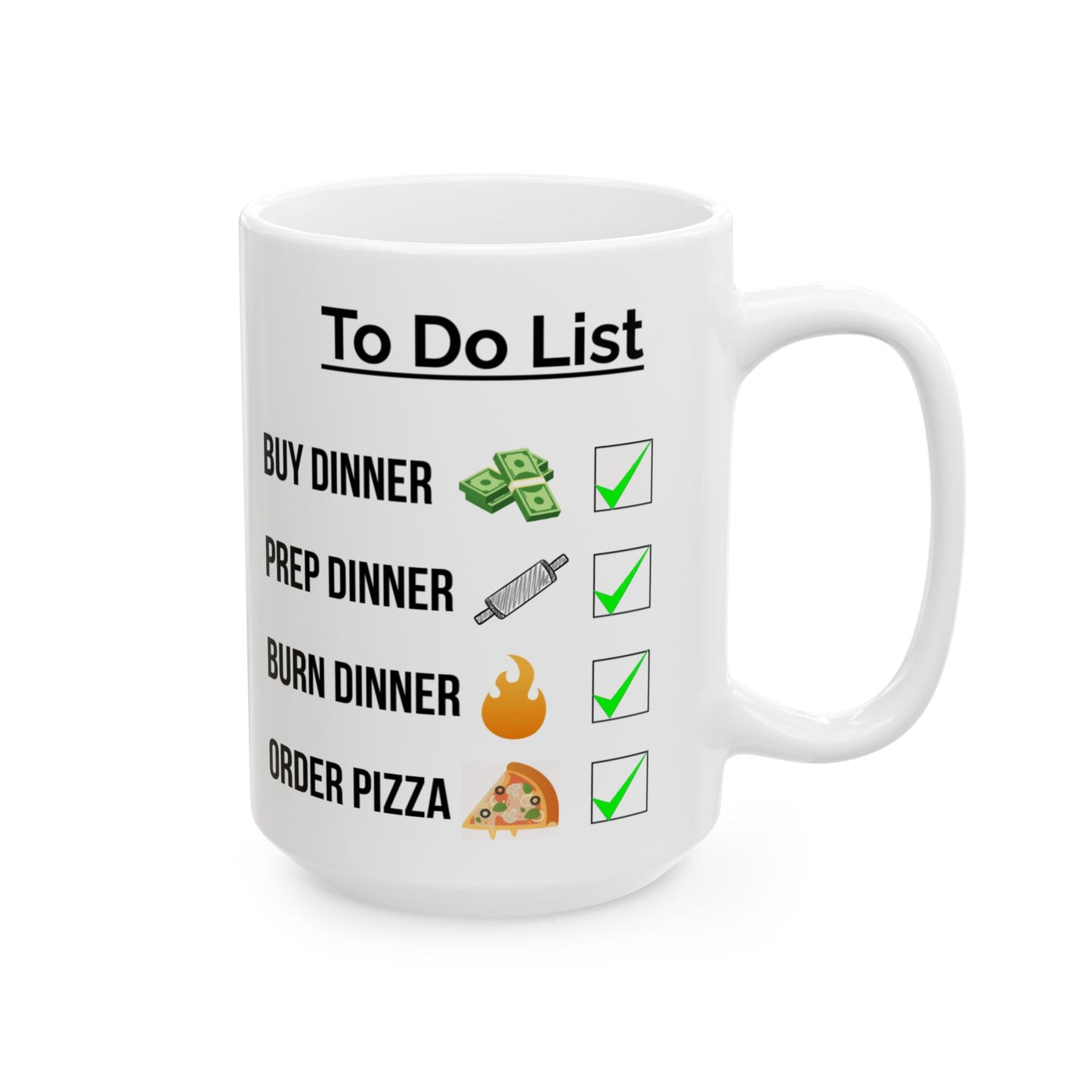 To Do List "Dinner" Ceramic Mug