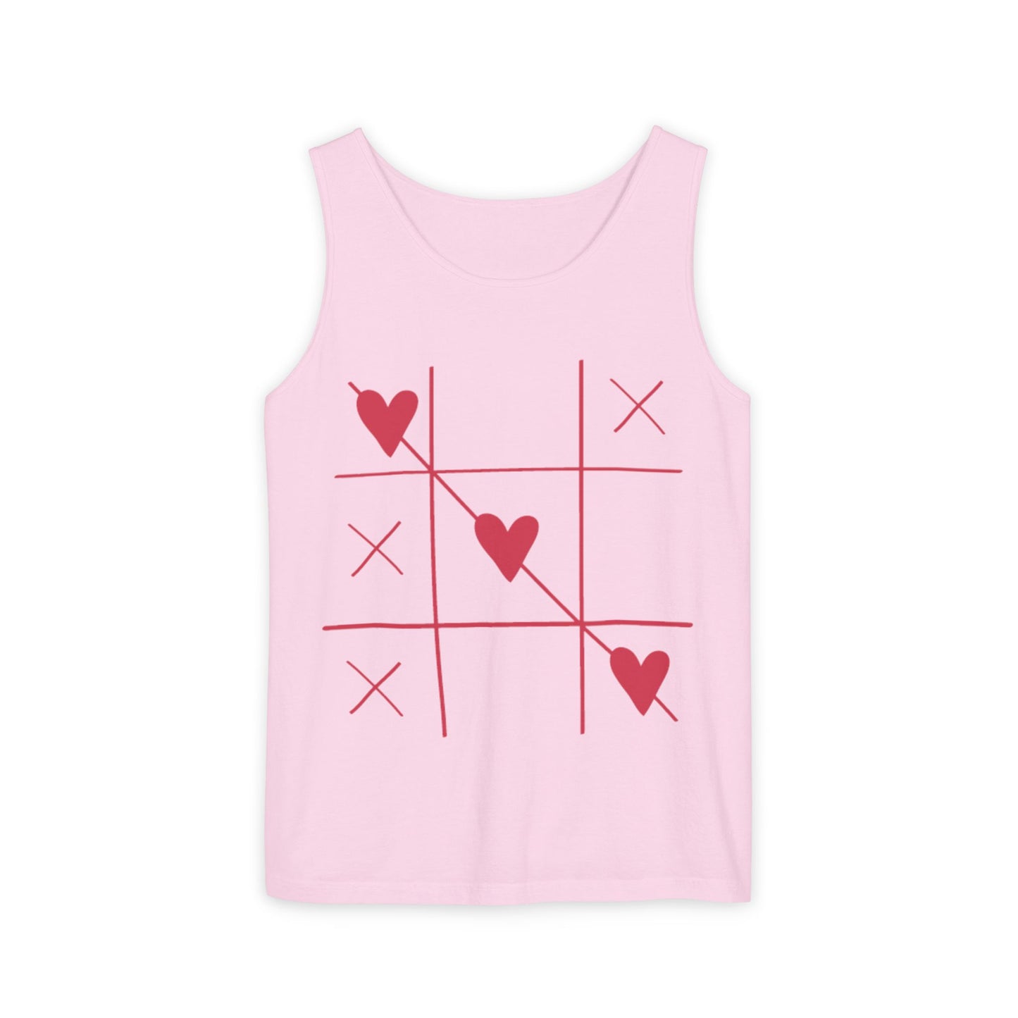 Tic Tac Toe Hearts Tank Top