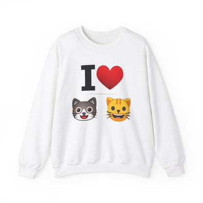 I Heart Cats - Crewneck Sweatshirt