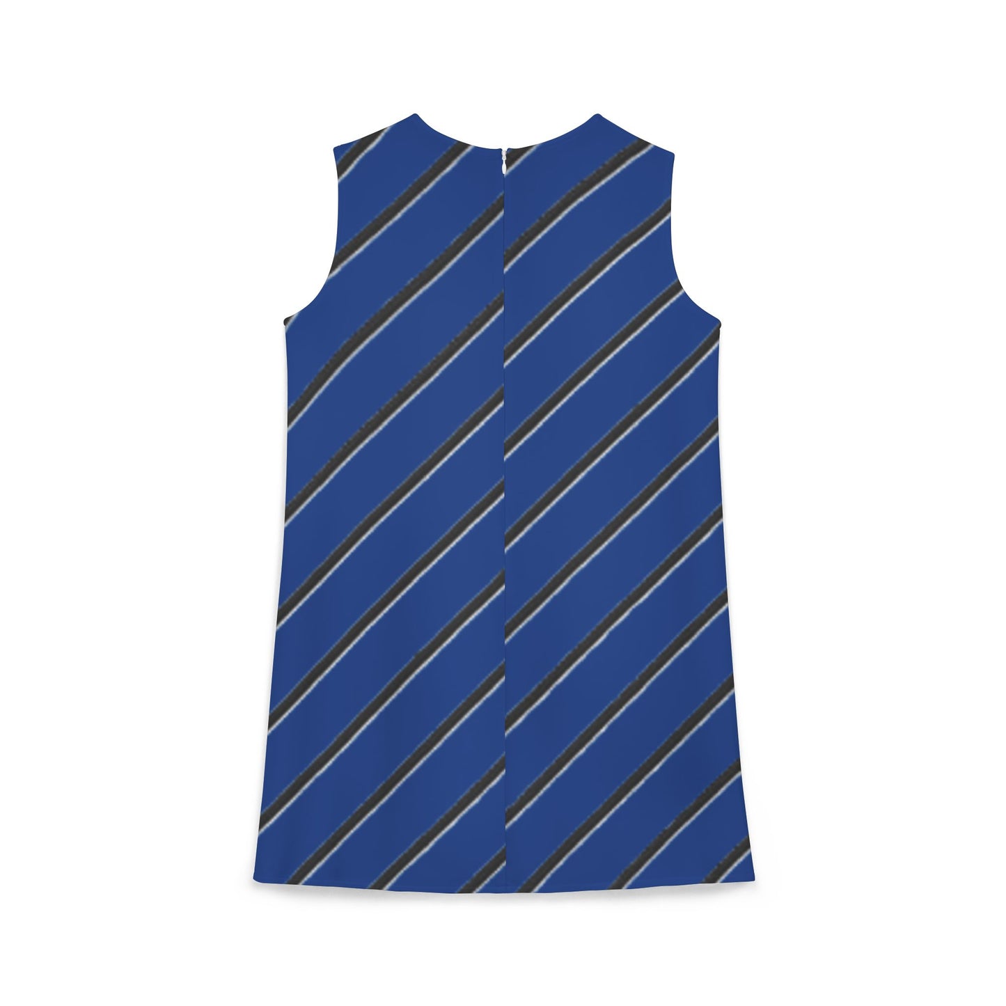 A-line Sleeveless Dress (Blue)