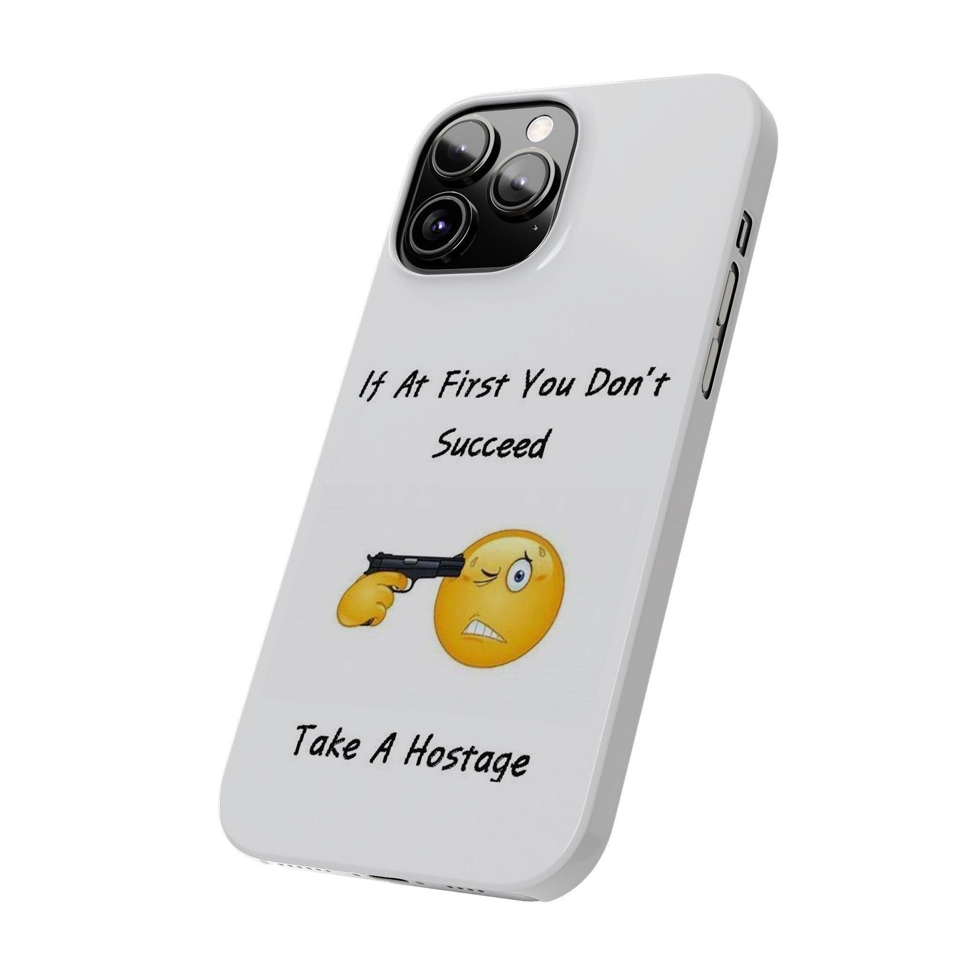 Hostage (White) - Slim Phone Cases - Better Mode