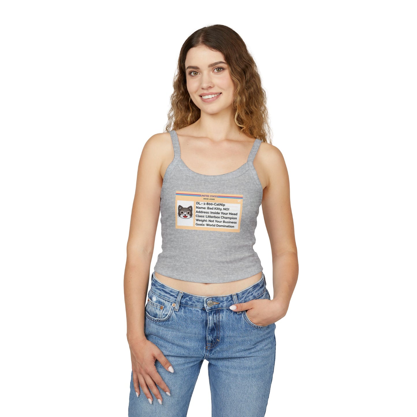 Women's Tank Top - Cat - Drivers License Design