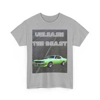 Unleash The Beast Classic Car Green - Unisex Heavy Cotton T-Shirt