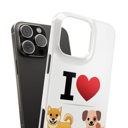 I Heart Dogs - Slim Phone Cases