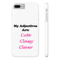 Cute (White) - Slim Phone Cases - Better Mode