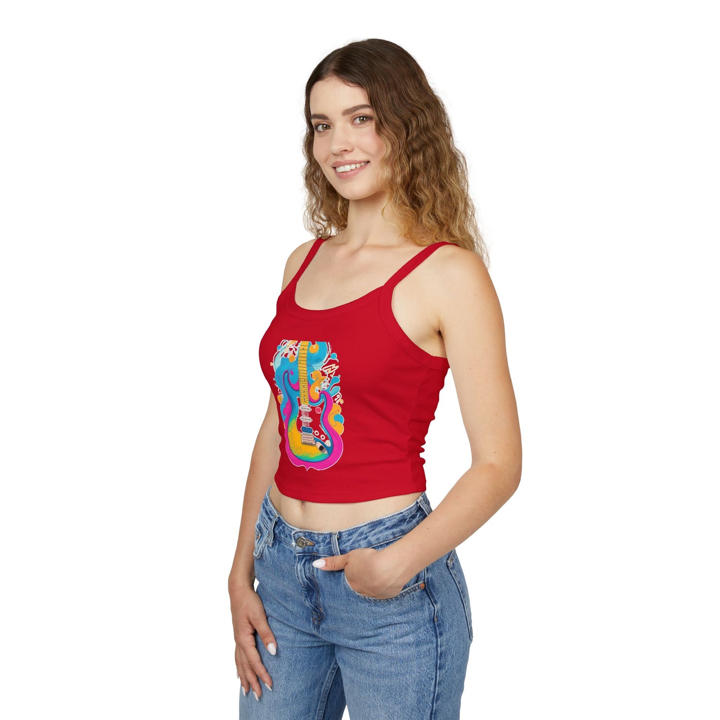 Guitar - Women's Spaghetti Strap Tank Top