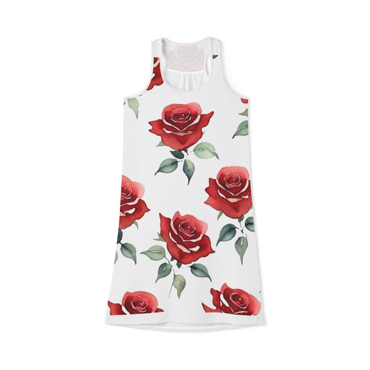 Women's Racerback Dress - Roses