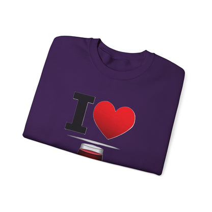 I Heart Wine - Crewneck Sweatshirt