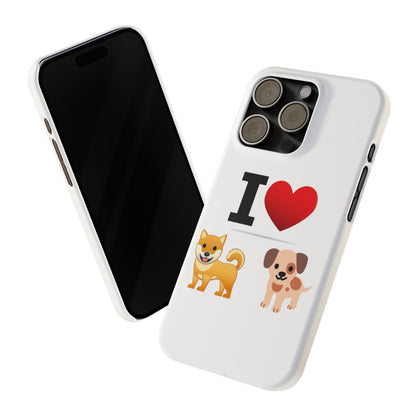 I Heart Dogs - Slim Phone Cases