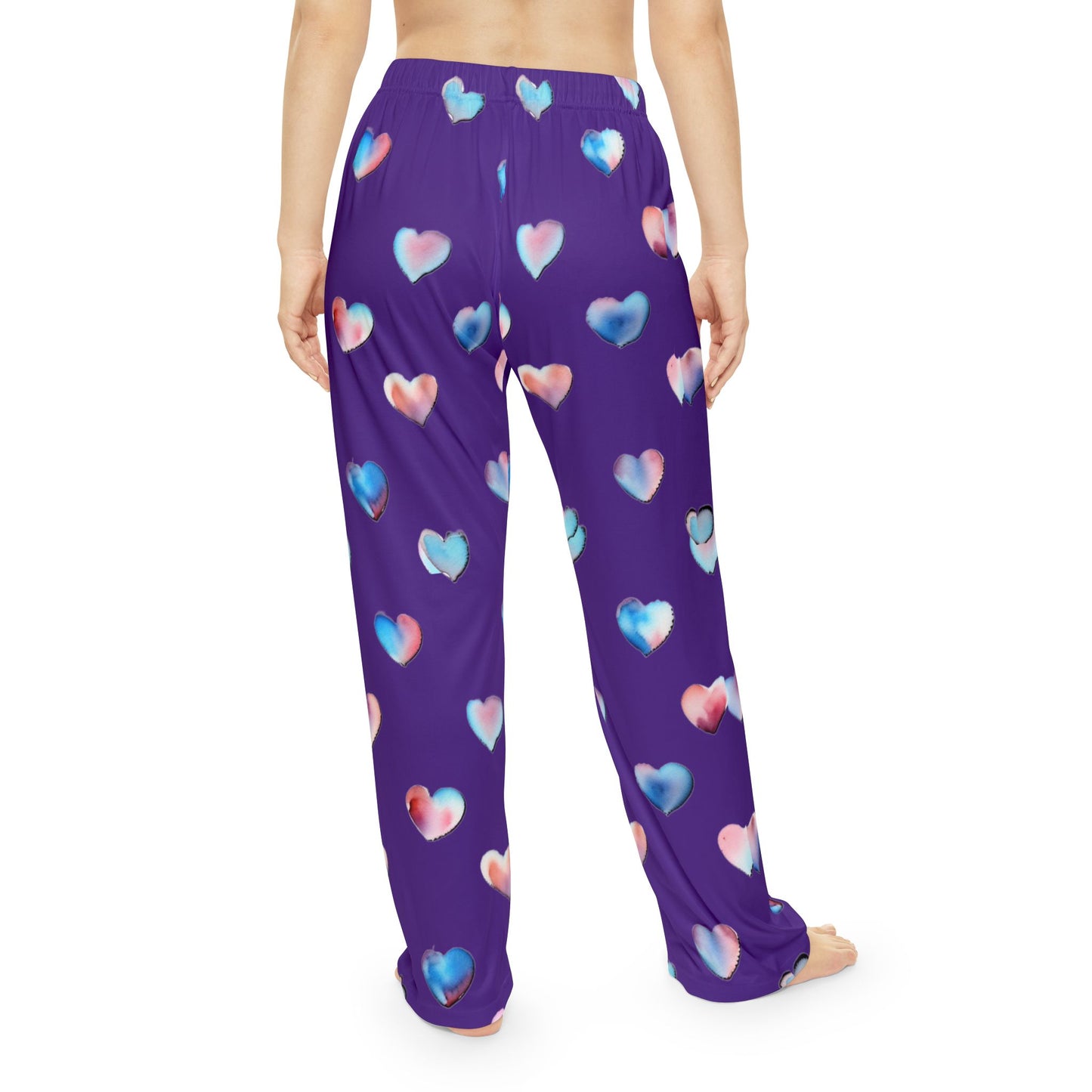 Heart Pattern Women's Pajama Pants