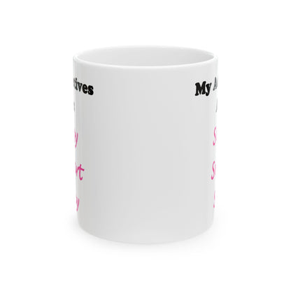 Sassy (White) - Ceramic Mug, (11oz, 15oz)