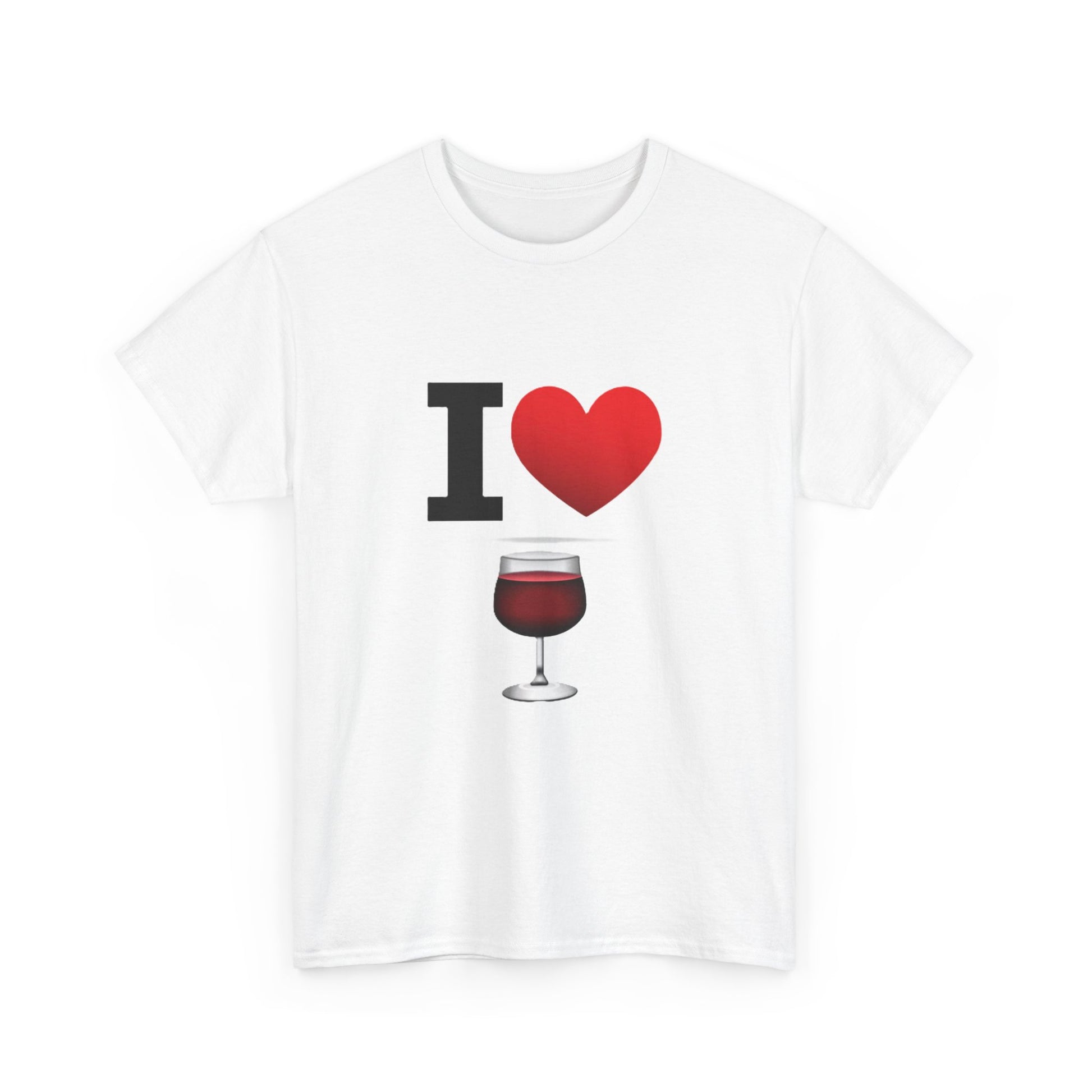 I Heart Wine - Unisex Heavy Cotton T-Shirt - Better Mode