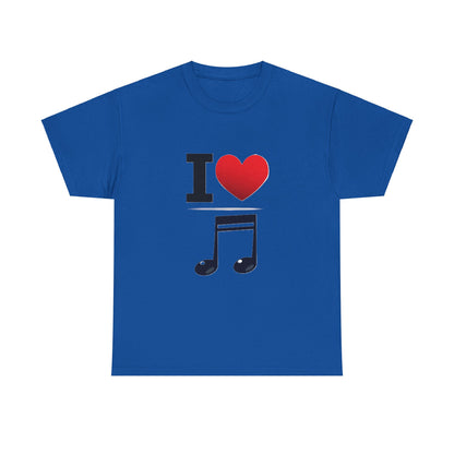 I Heart Music - Unisex Heavy Cotton T-Shirt - Better Mode