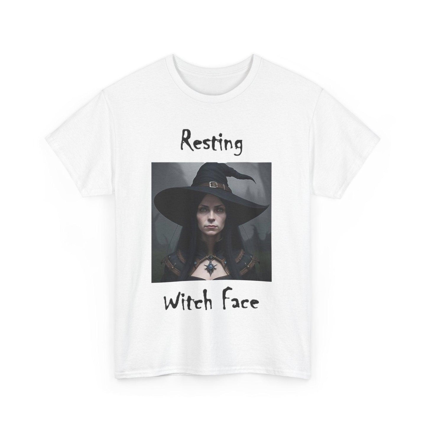 Halloween - Resting Witch Face - Unisex Heavy Cotton T-Shirt - Better Mode