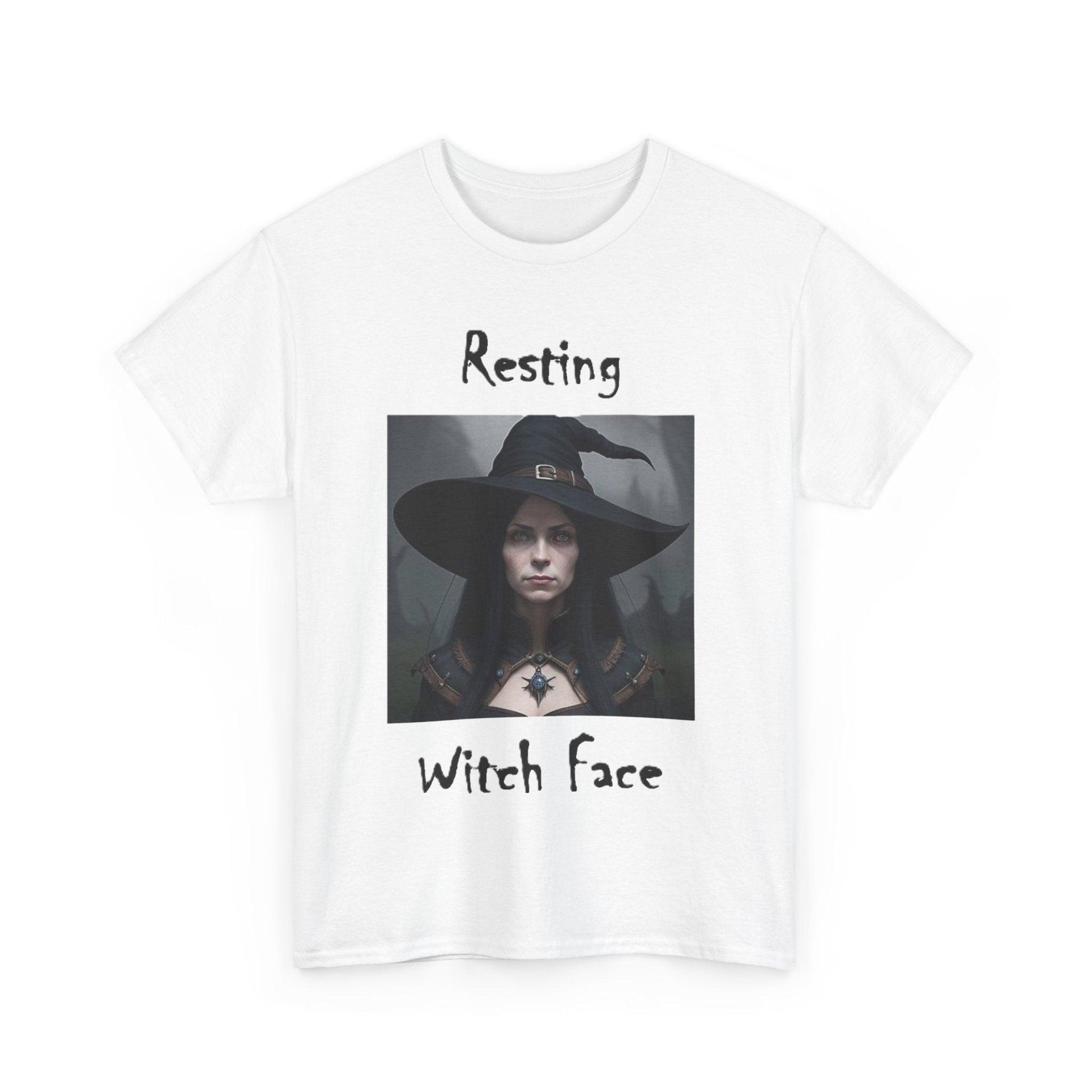 Halloween - Resting Witch Face - Unisex Heavy Cotton T-Shirt - Better Mode